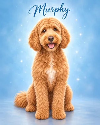 Goldendoodle portrait example