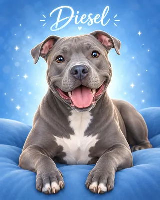 Pit Bull portrait example