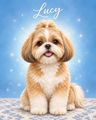 Shih Tzu portrait example