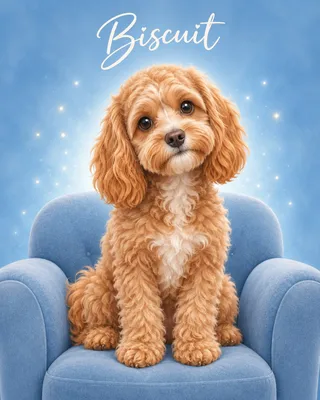 Cavapoo portrait example