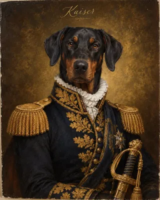 Doberman portrait example