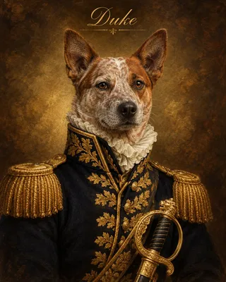 Portrait Gifts for Dog Dads portrait example