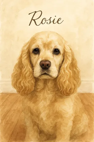 Cocker Spaniel portrait example