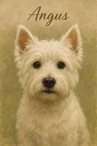 Westie portrait example