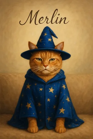 Funny Dress-Up Pet portrait example