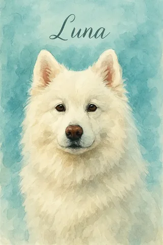 Pet Portrait Canvas portrait example