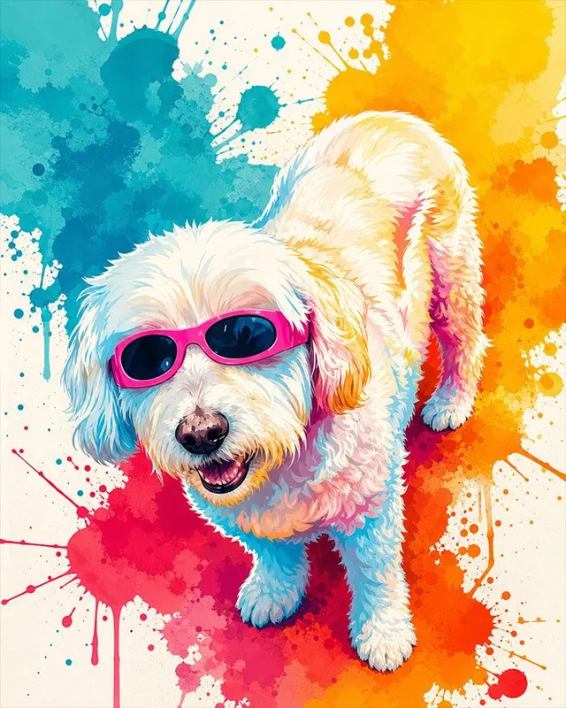 Pop pet portrait example
