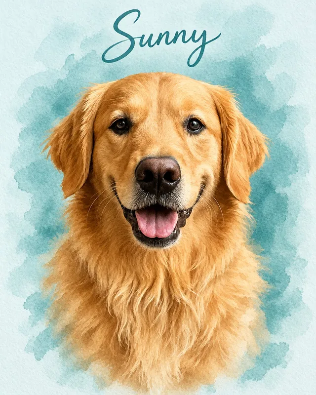 Watercolor Blue · Sunny