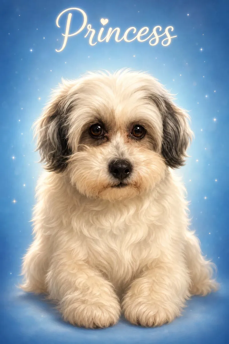 Sparkle pet portrait example