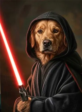 Galactic Knight pet portrait example