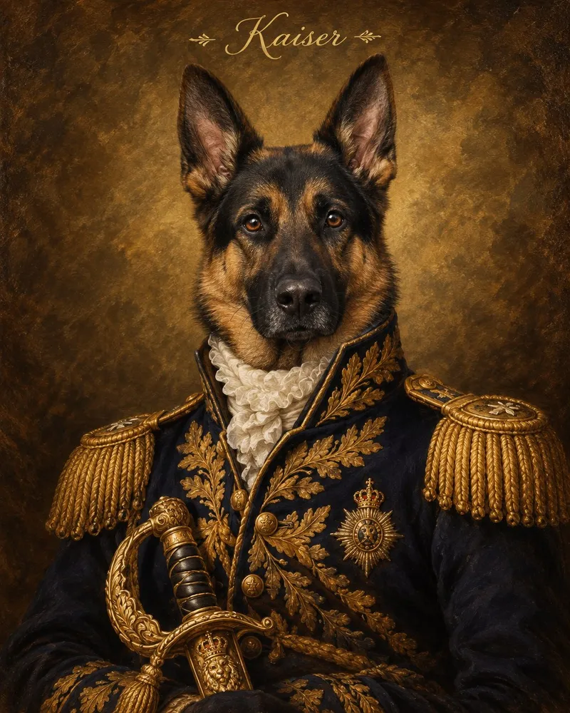The General pet portrait