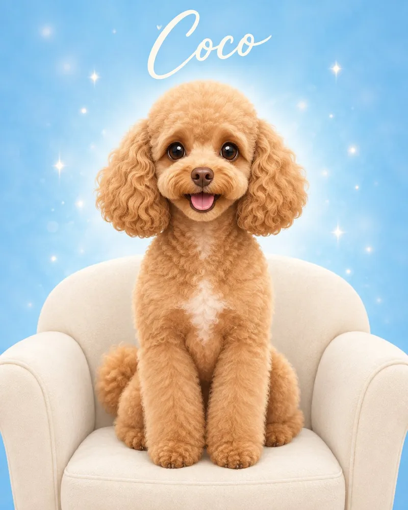 Sparkle pet portrait