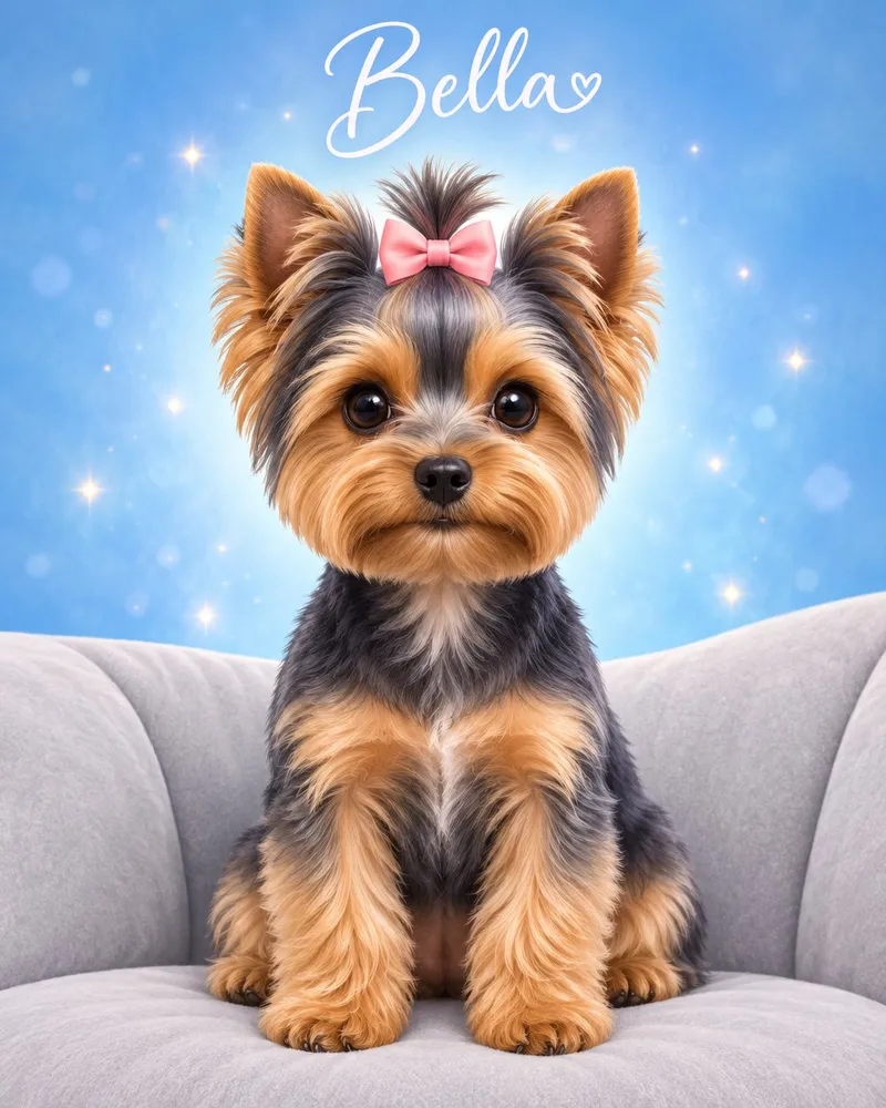 Sparkle pet portrait