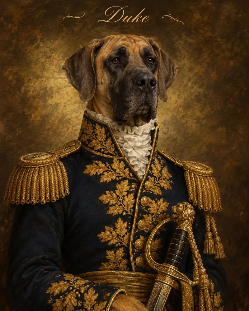 The General pet portrait