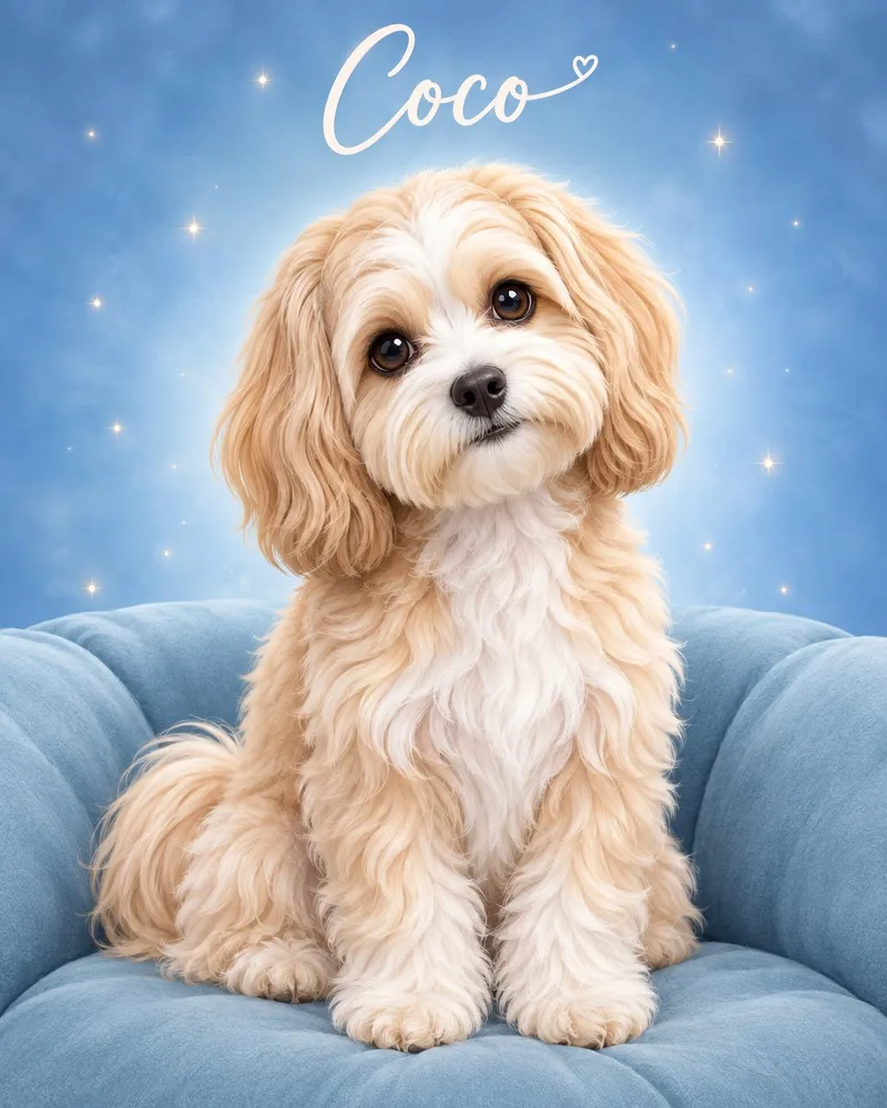 Sparkle pet portrait