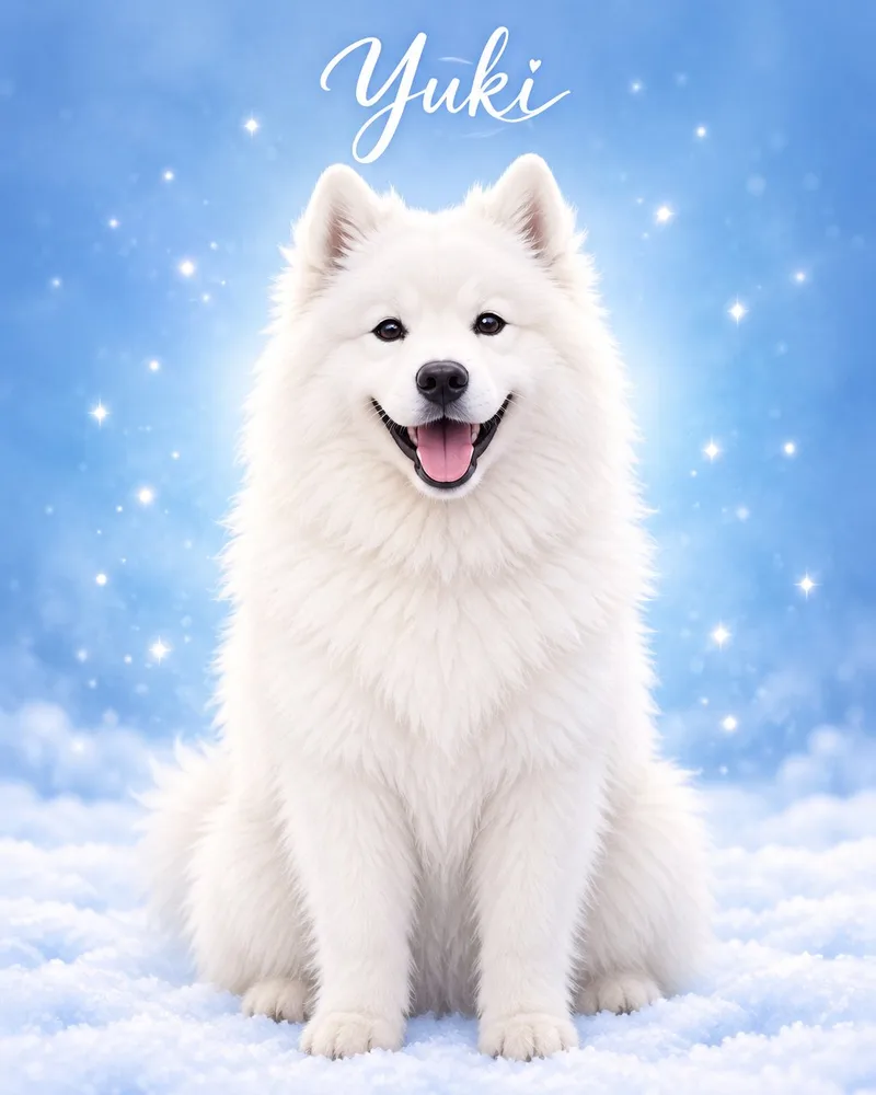 Sparkle pet portrait