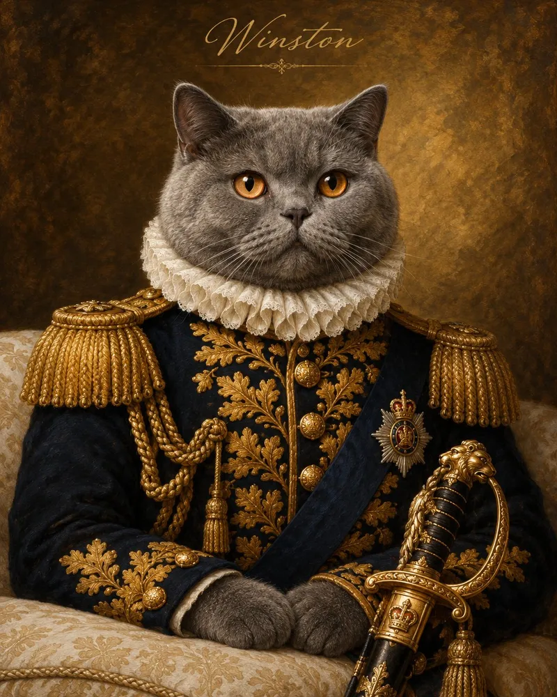 The General pet portrait
