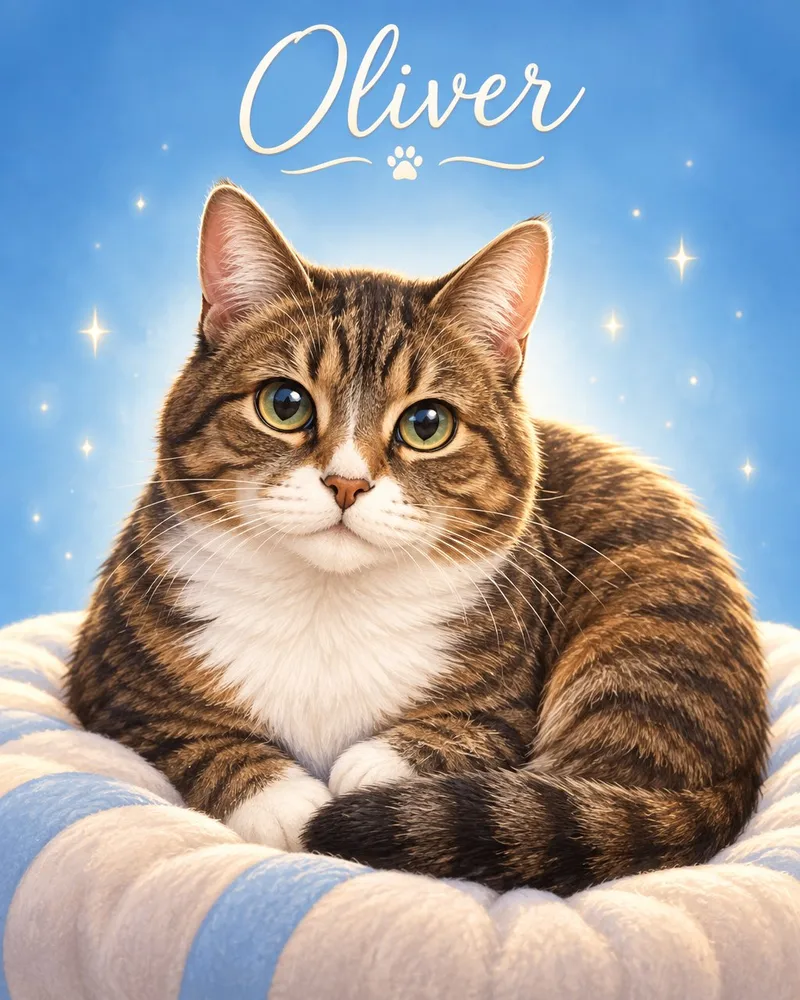 Sparkle pet portrait