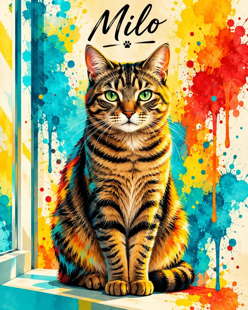 Pop pet portrait