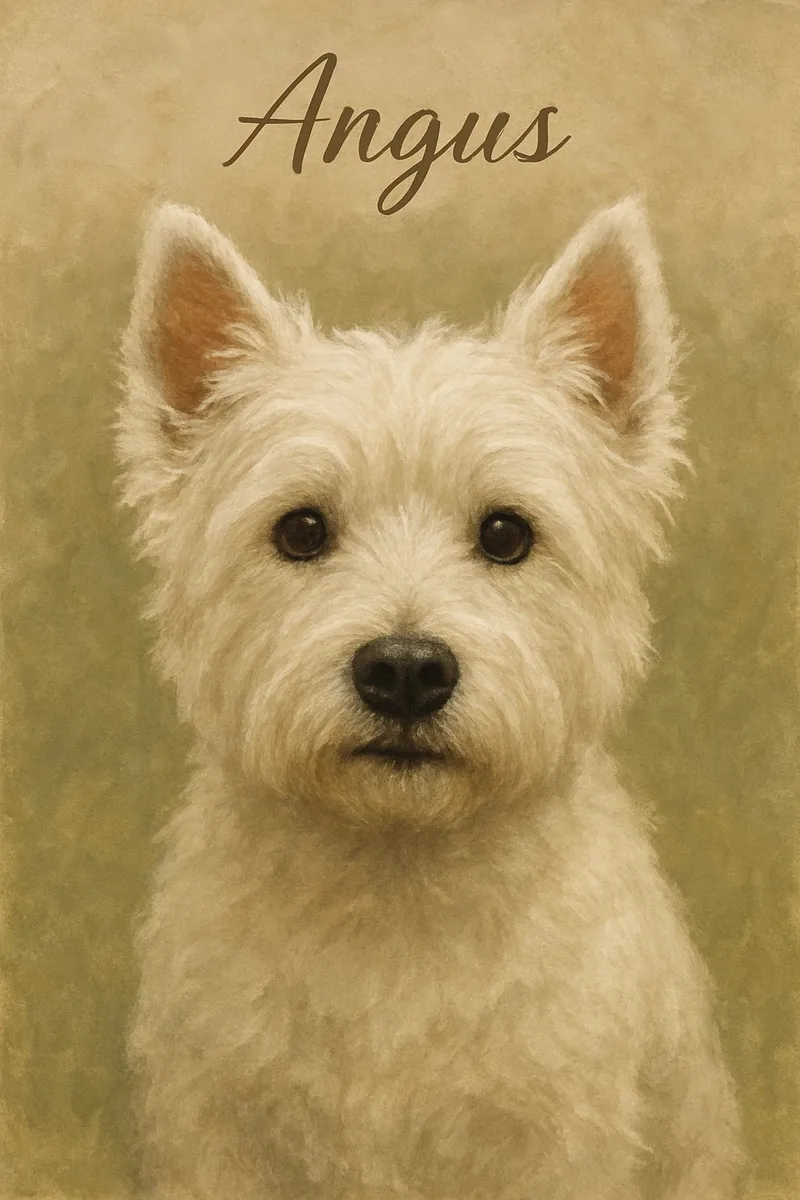 Watercolor Earthy pet portrait