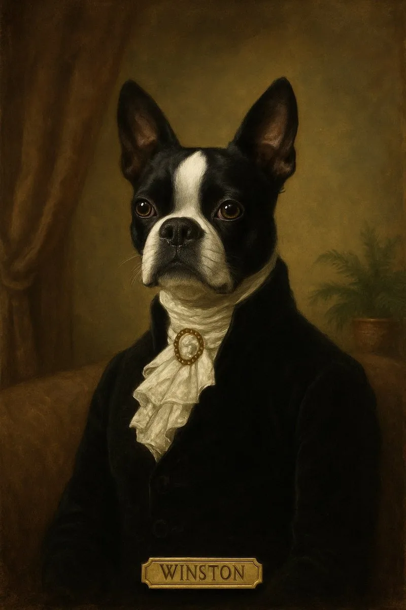 Victorian pet portrait example