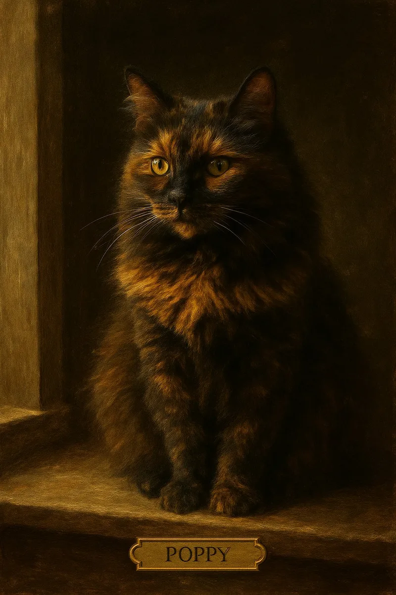 Classic Oil pet portrait