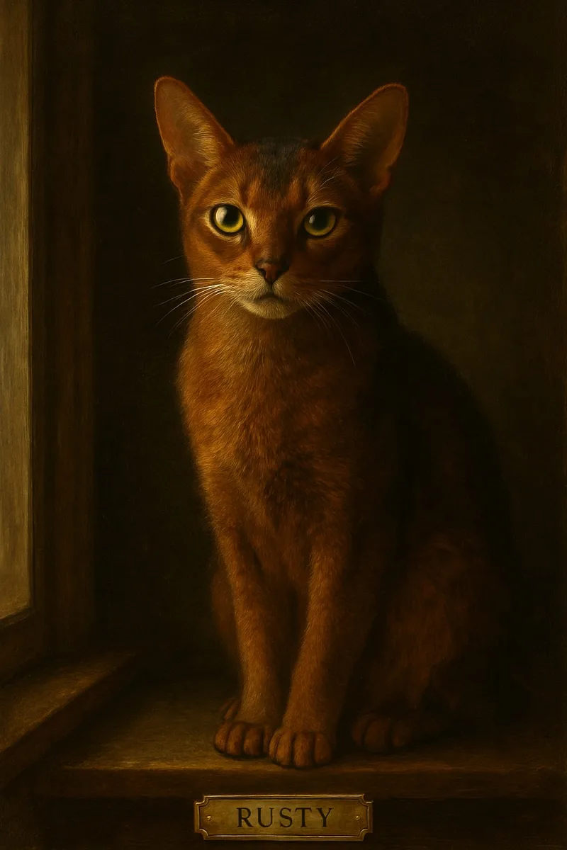 Classic Oil pet portrait