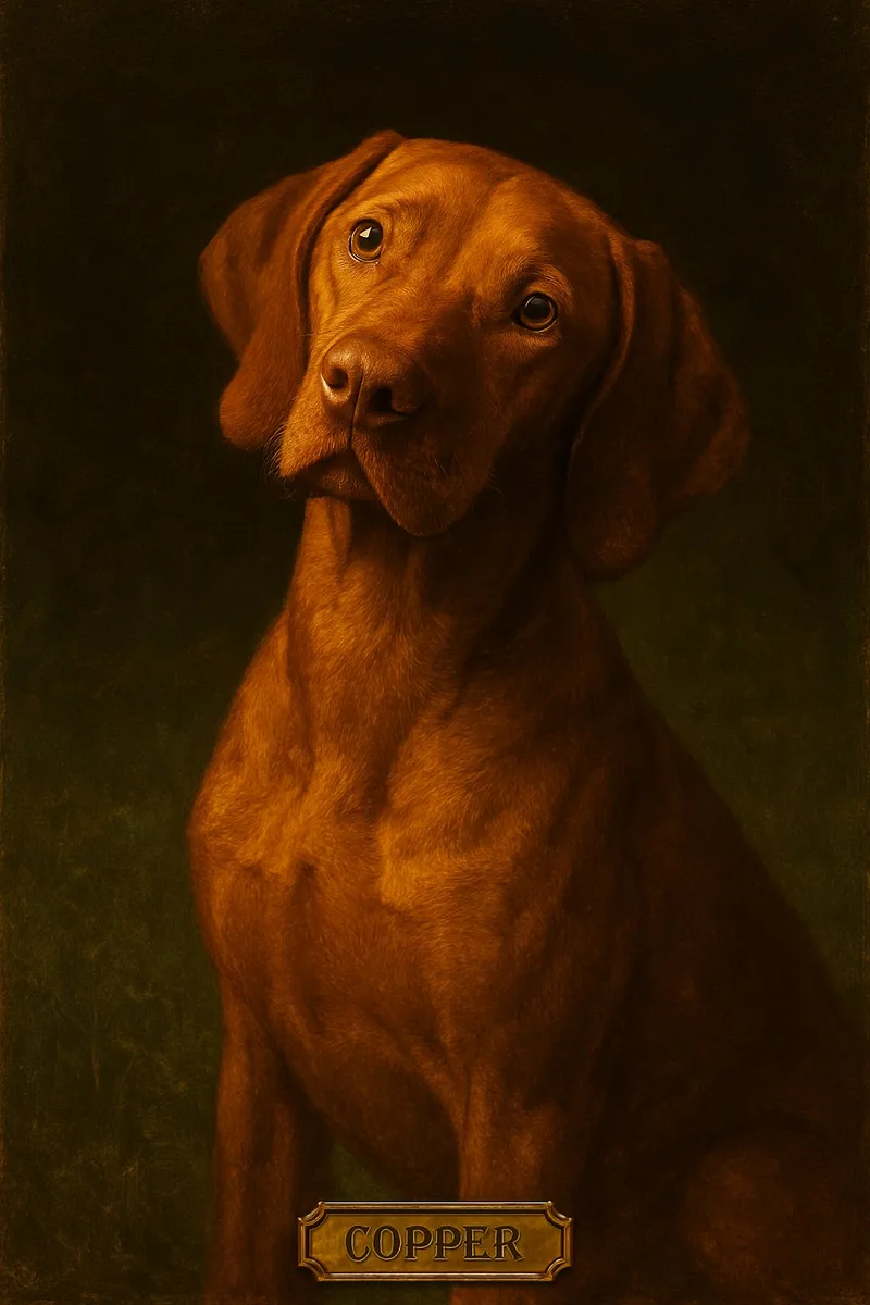Classic Oil pet portrait