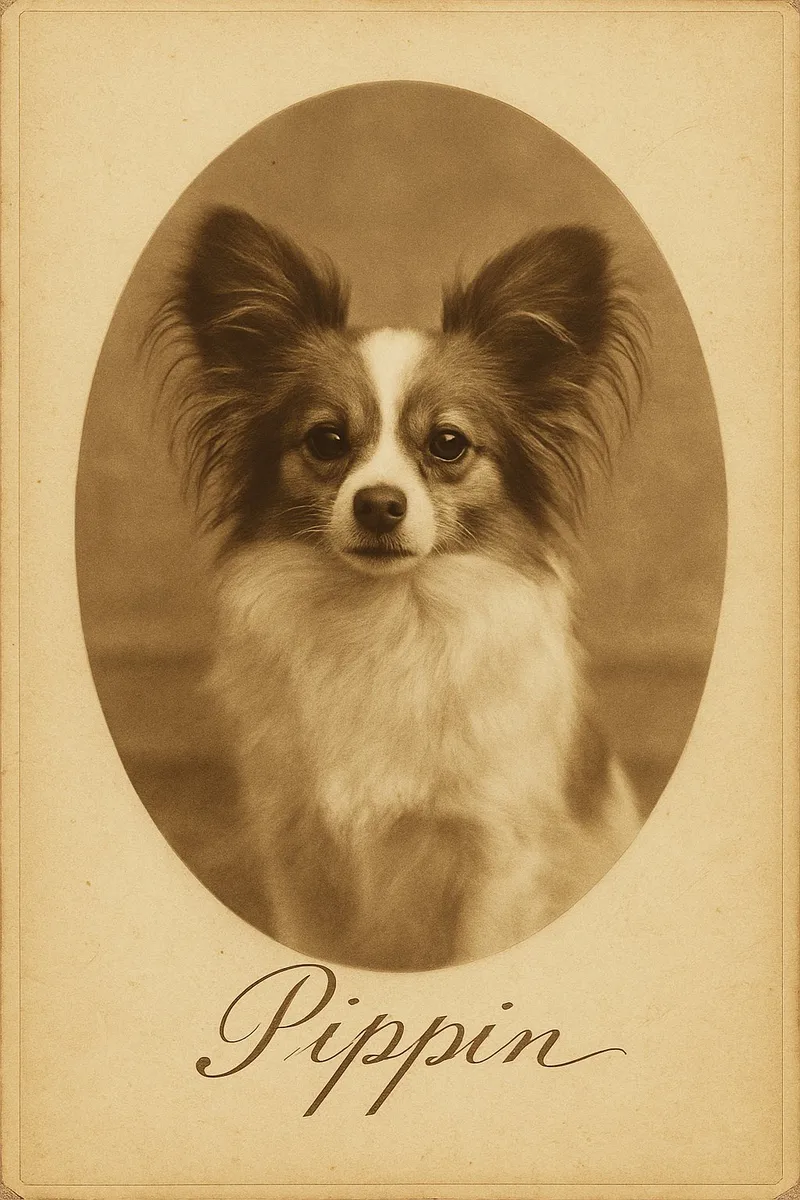 Vintage pet portrait