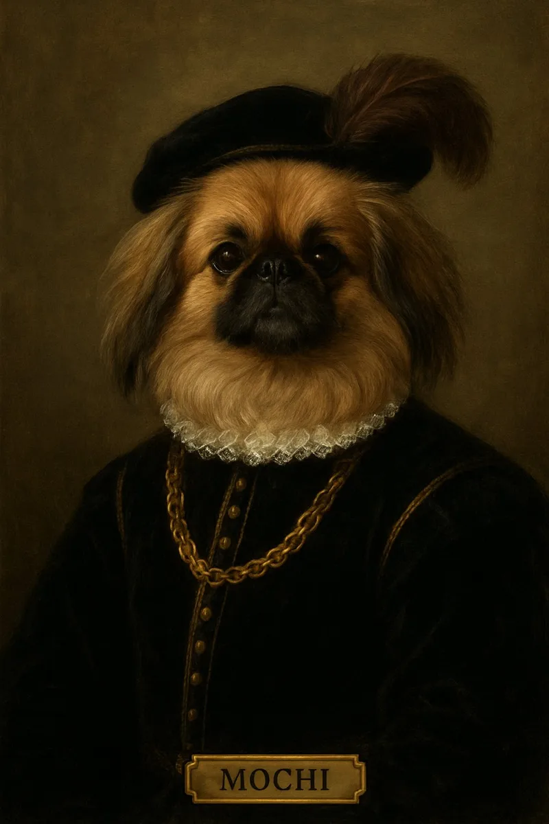 Renaissance Noble pet portrait