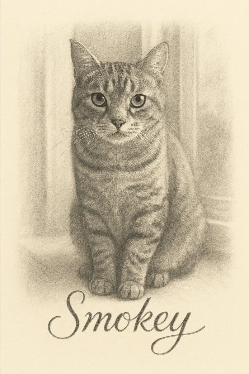 Pencil Sketch pet portrait