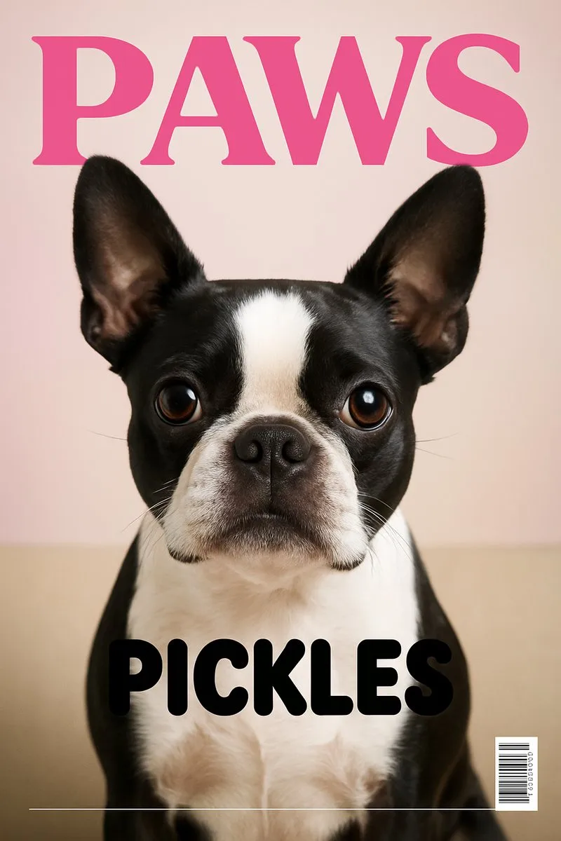 Magazine Cover pet portrait