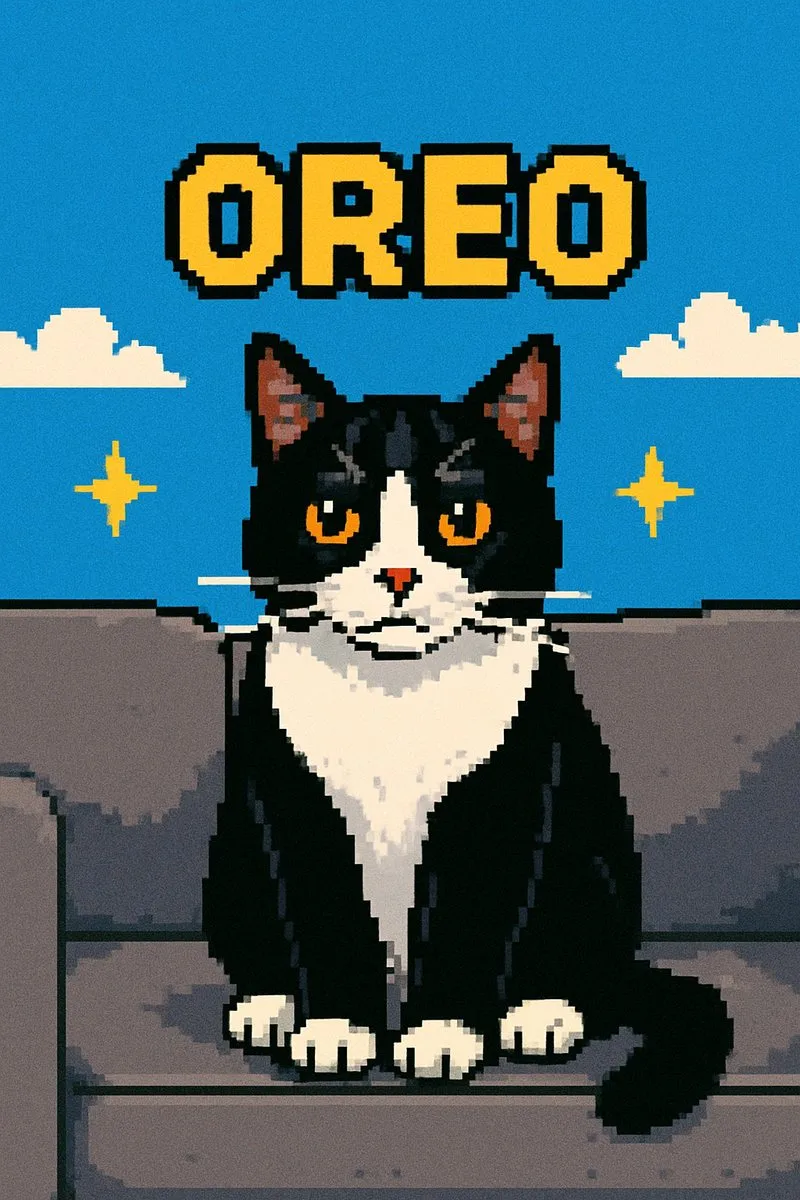Pixel Art pet portrait