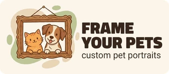 Frame Your Pets - custom pet portraits